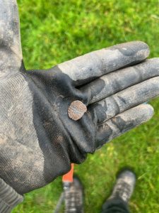 A Wet November Saturday Afternoon’s Metal Detecting and Two Silver Coins With 500 Years Between Them