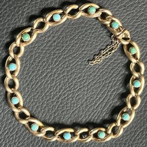 My First Ever Gold Metal Detecting Find Was This Victorian Gold and Turquoise Bracelet
